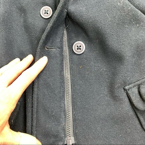 Toddler Girl Mexx Navy  Pea Coat 18M - Picture 9 of 11